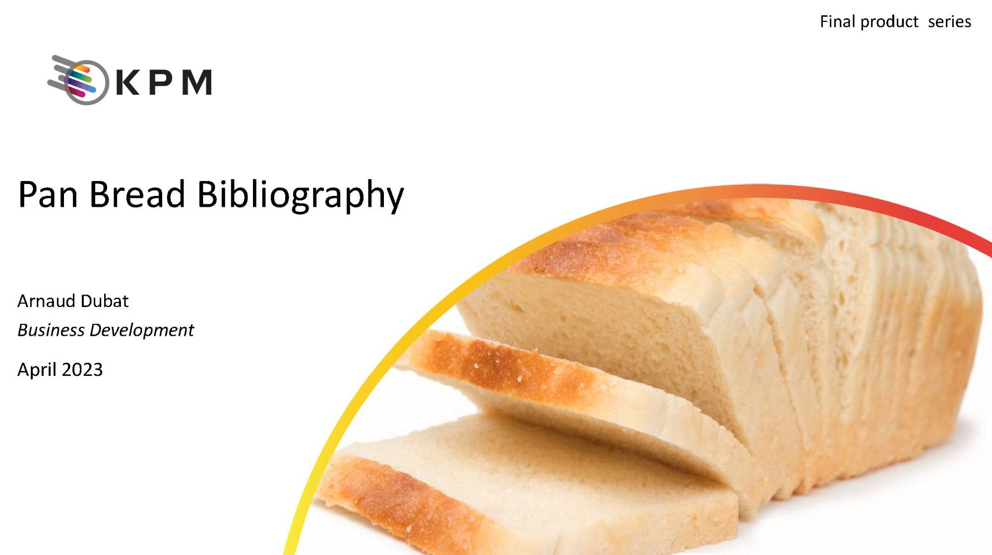 Bibliography Pan Bread Reference List